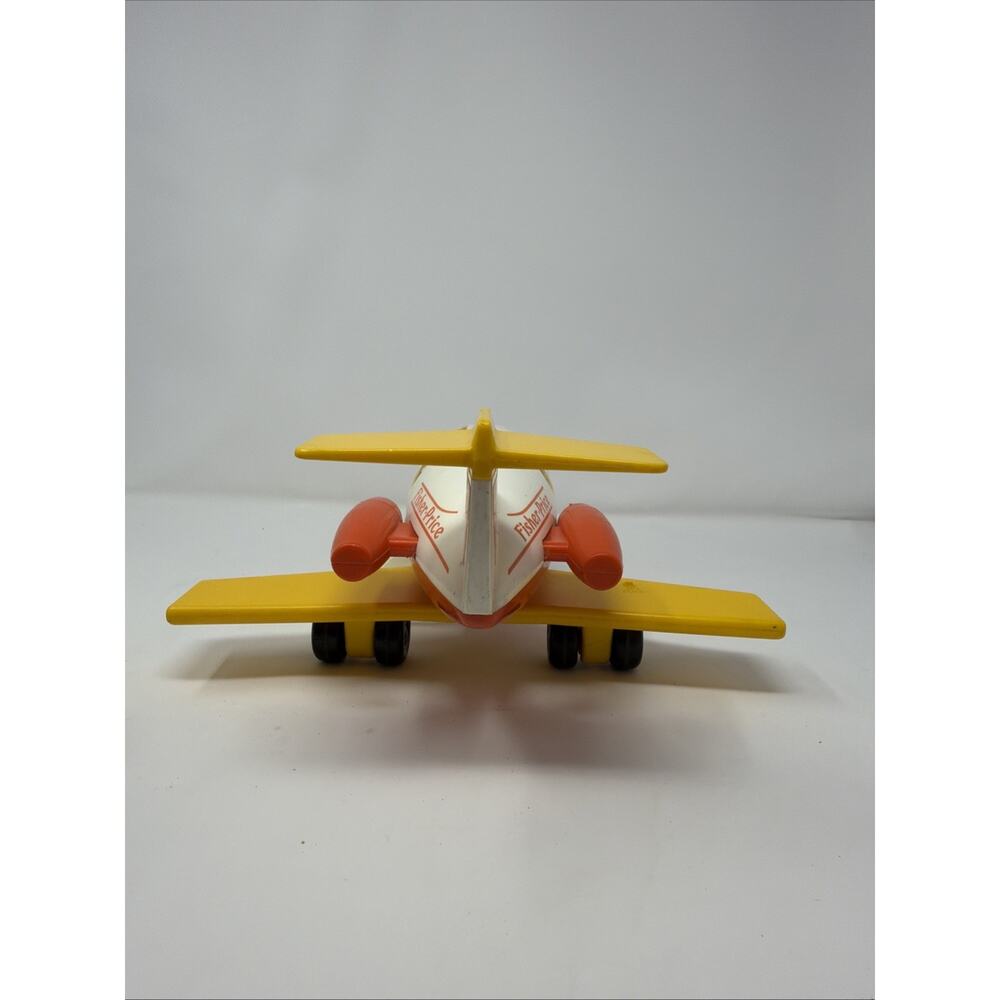 Fisher Price - Little People - Jet Airplane - White/Orange/Yellow - #2502 - Picture 12 of 12